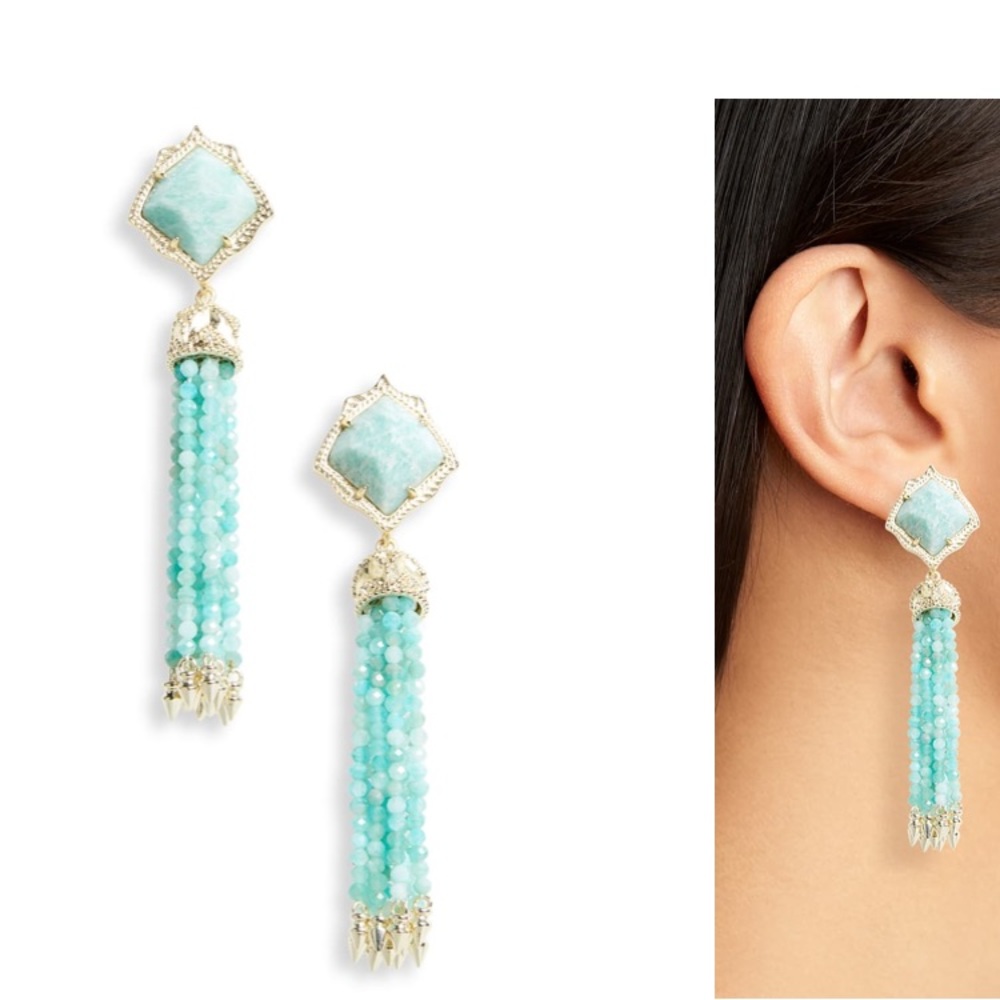 Kendra Scott Misha Teal Earrings